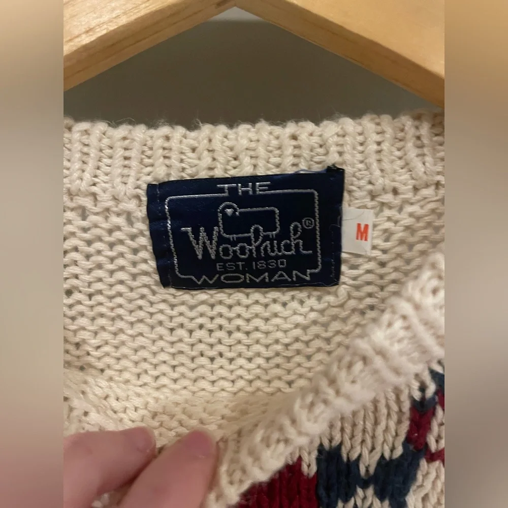 90s Woolrich Vintage Chunky Knit Sweater Women’s medium - Picture 2 of 4